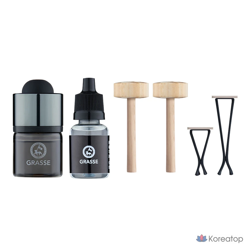 Диффузор для автомобиля Bullsone New Grass Mini, аромат Flower Garden, 10 мл + 10 мл, 1 шт., фото 2