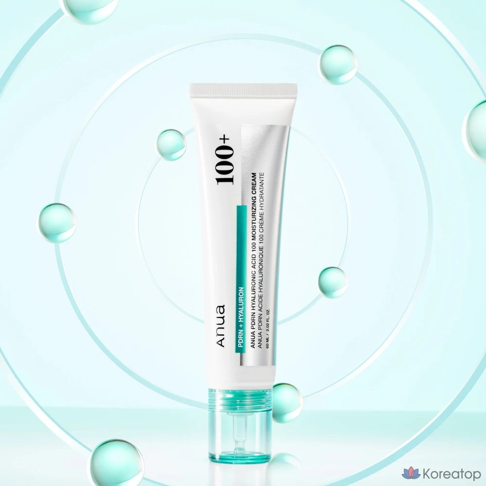 Увлажняющий крем Anua PDRN Hyaluronic Acid 100 Moisture Cream, 60 мл, 1 шт., фото 2
