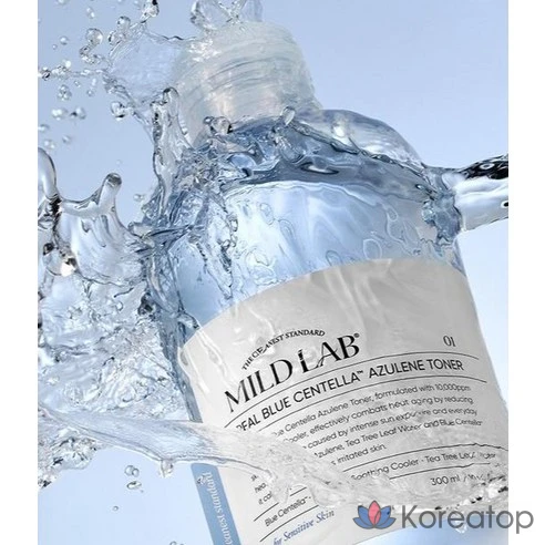 Тонер с центеллой и азуленом Mild Lab Real Blue, 300 мл