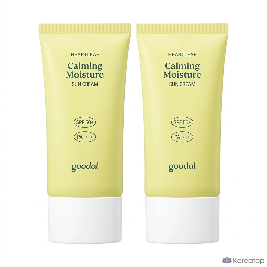 Солнцезащитный крем Goodal Dalmaeun Houttuynia Cordata Soothing Moisture Sun Cream, 100 мл, 1 шт.