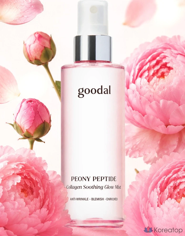 Мист для лица Goodal Peony Peptide Collagen Water Glow Mist AD, 120 мл, 1 шт.
