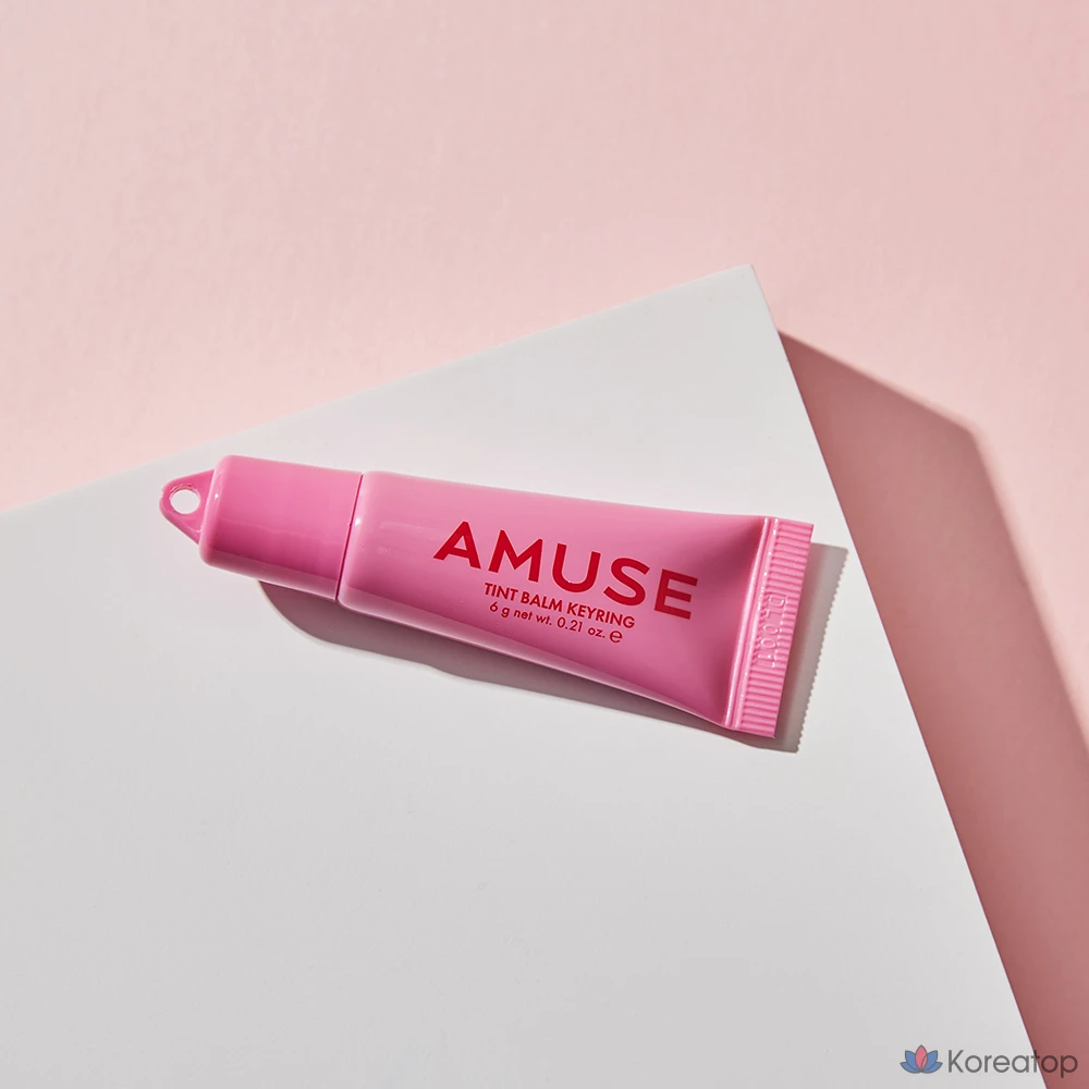 Бальзам для губ AMUSE Tint Keyring Lip Balm, 02 Happy Girl, 6 г, 1 шт.