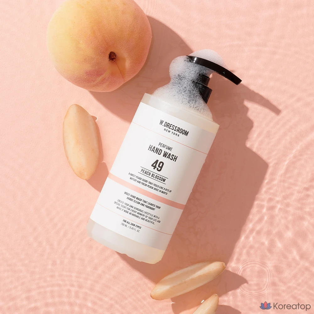 W.Dressroom Большой флакон парфюмерного жидкого мыла для рук «Персиковый цветок», 280 мл, 1 шт.