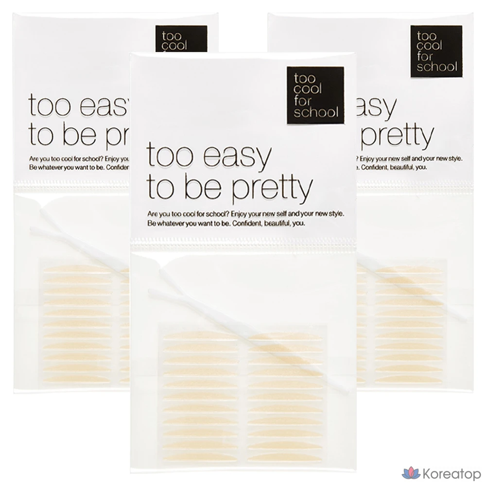 Набор клейких лент для создания эффекта двойного века Too Cool For School Nude Fit, 44 шт., телесный цвет, 3 комплекта.