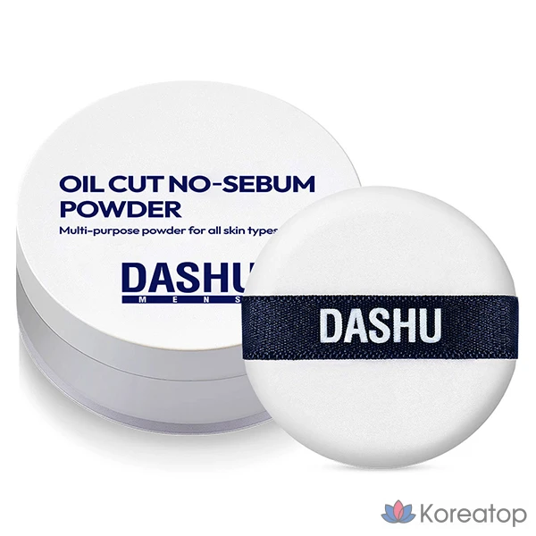 Мужская пудра DASHU Oil Cut No-Sebum Powder, 5 г, белая, 1 шт.