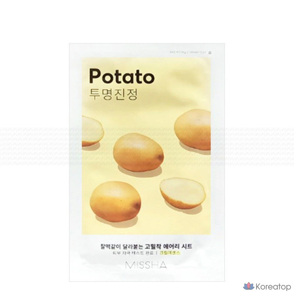 Тканевая маска для лица Missha Airy Fit Sheet Mask Potato, 100 шт.