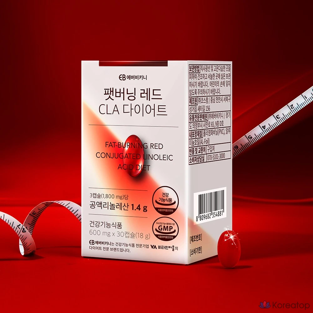 БАД EverBikini Fat Burning Red CLA Conjugated Linoleic Acid, 30 шт.