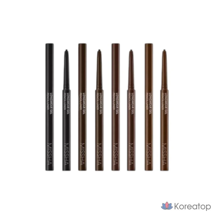 Подводка для глаз Missha Long Wear Gel Pencil Liner, 4 шт.