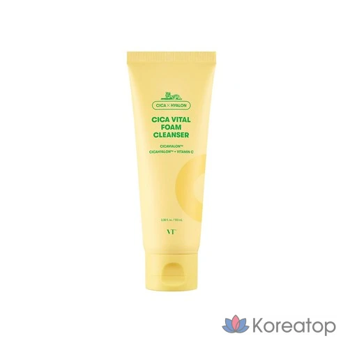 VT Cica Vital Foam Cleanser 100 мл, мягкая очищающая пенка Rich Foam, 1 шт.