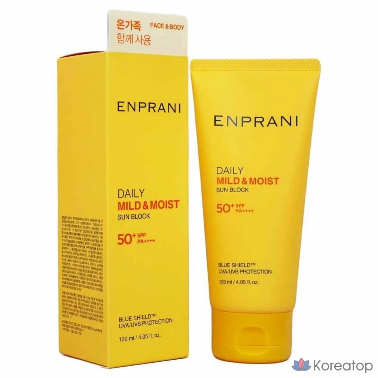 Солнцезащитный крем Enprani Daily Sunblock SPF50+ PA+, 120 мл, 1 шт.