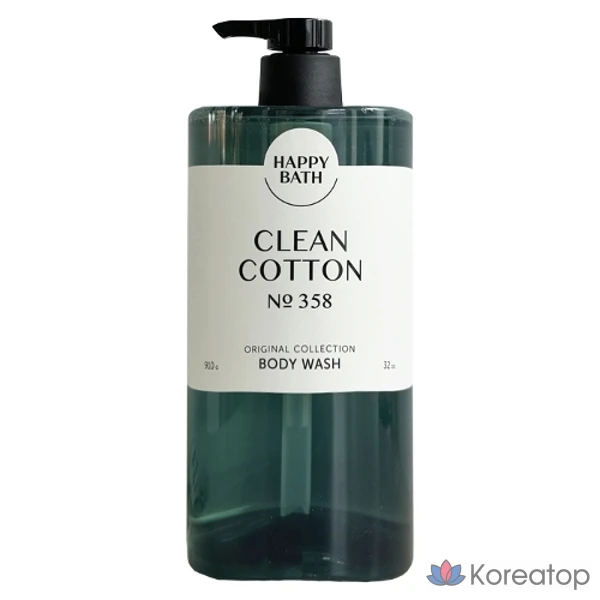 Гель для душа Happy Bath Original Collection Clean Cotton, 910 г, 1 шт.