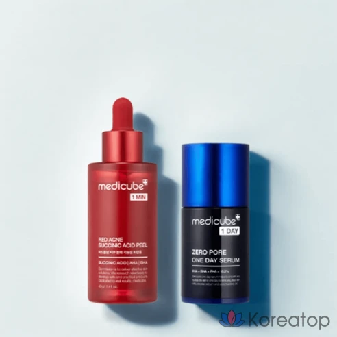Набор для пилинга пор Medicube (кислотный пилинг Succulent + однодневная сыворотка)