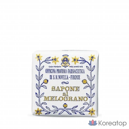 Туалетное мыло Santa Maria Novella Sapone Melograno Toilette Soap, аромат Melograno, 100 г, 1 шт.