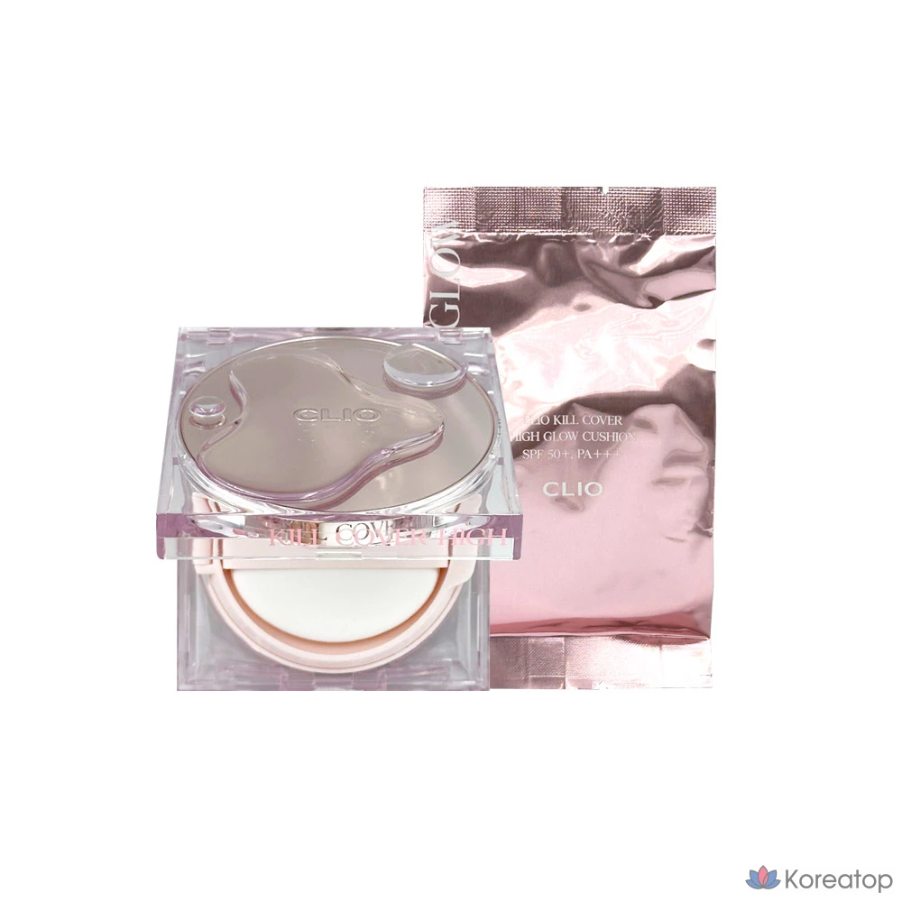 Кушон Clio Kill Cover High Glow Cushion Set, оттенок 2 Lingerie, 1 шт.