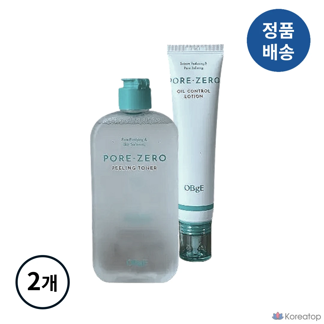 Набор для ухода OBge Pore! Zero! Toner + Lotion 2-piece Set, 2 шт.