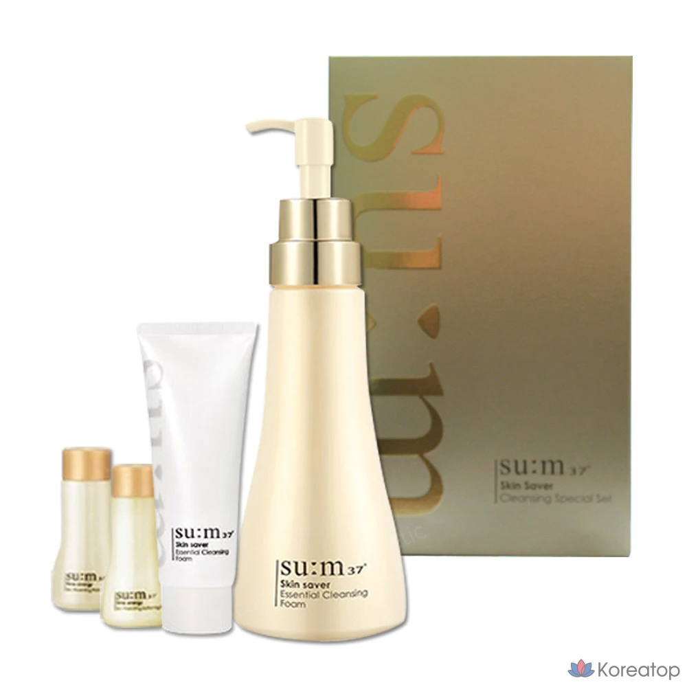 Набор для умывания 37 Degrees Skin Saver Essential Cleansing Foam Planning Set (4 вида, 1 комплект)