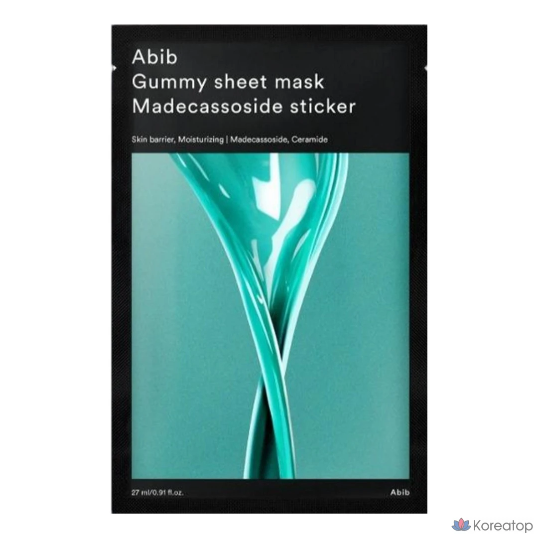 Тканевая маска Gum-takji с мадекассозидом, 27 мл, 10 штук, 1 шт.