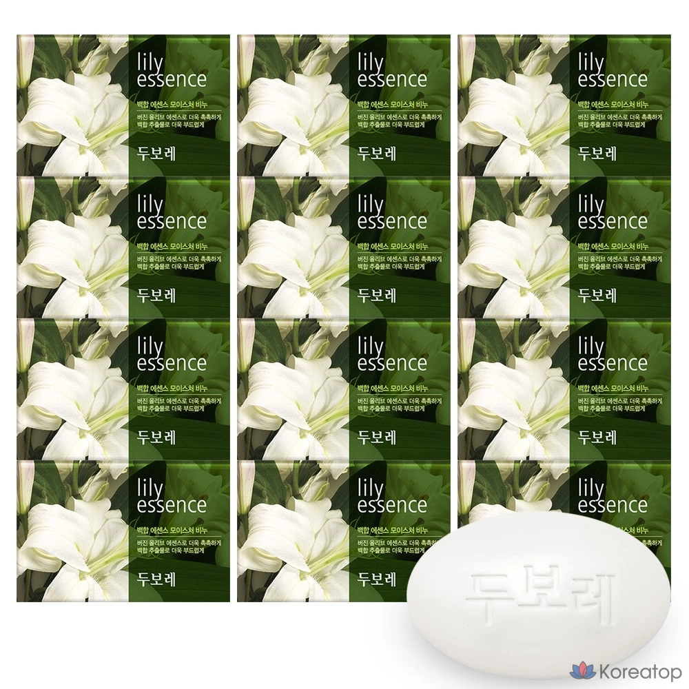 Кусок мыла Happy Bath Dubore Lily Essence Soap, 100 г, 12 шт.