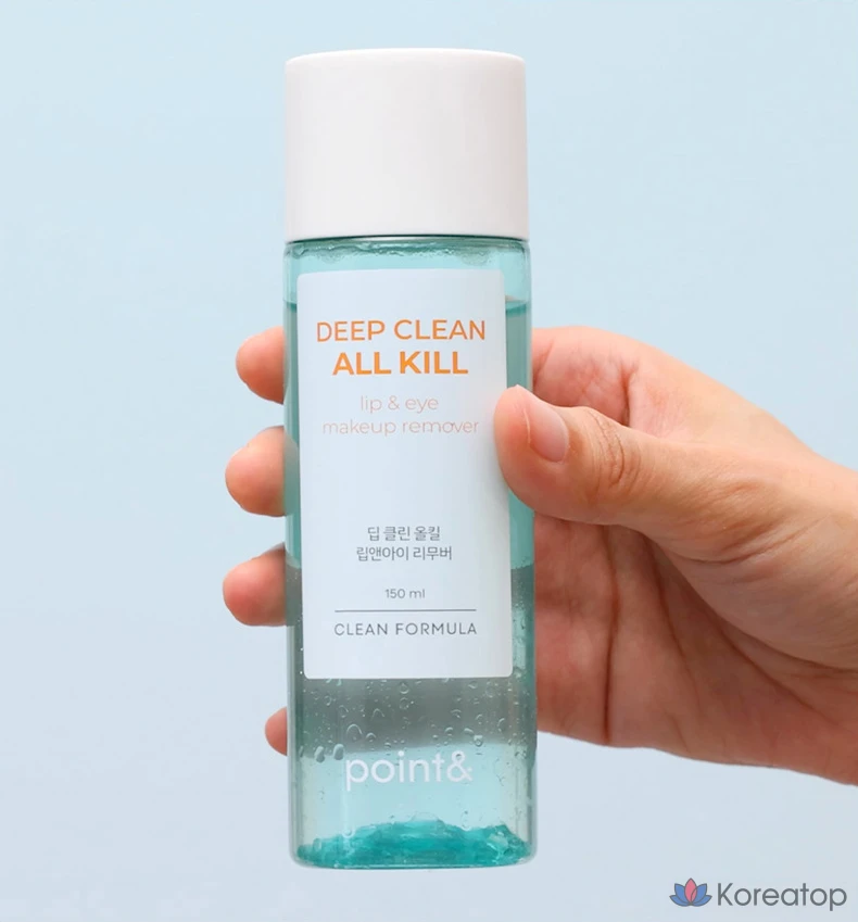 Средство для снятия макияжа с губ и глаз Point&amp; Deep Clean All-Kill, 150 мл, 1 шт.