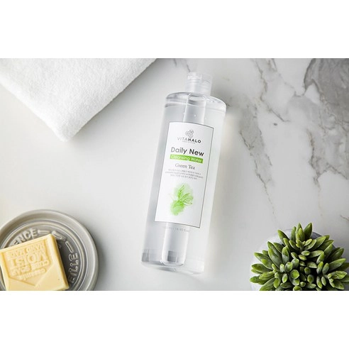 Очищающая вода с зеленым чаем Чеджу VITAHALO, 500 мл, 2 шт