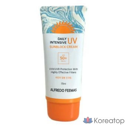 Солнцезащитный крем Alfredo Feemas Daily Intensive UV Sunblock Cream, 70 мл, 1 шт.