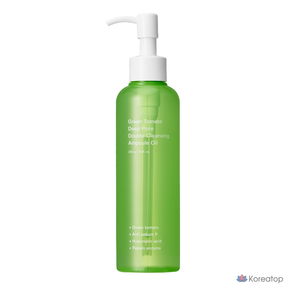 Ампула-масло для двойного очищения с зеленым томатом, 200 мл, 1 шт.