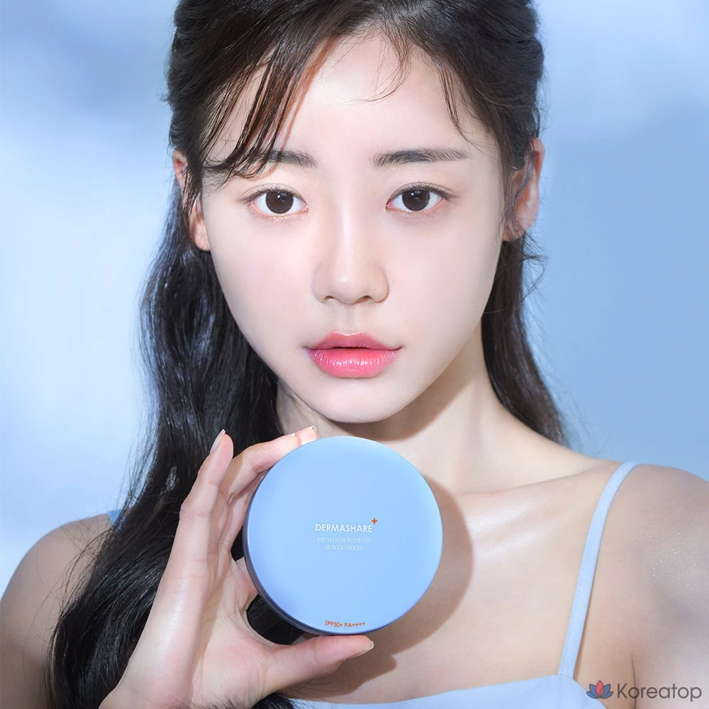 Солнцезащитный крем-кушон Dermashare Propolis Tone-Up Sun Cushion SPF50+ PA++++, 25 г, 1 шт.