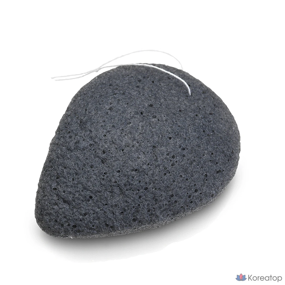 Очищающая спонж для лица The Face Shop Daily Beauty Tools с углем и конжаком, 1 шт.