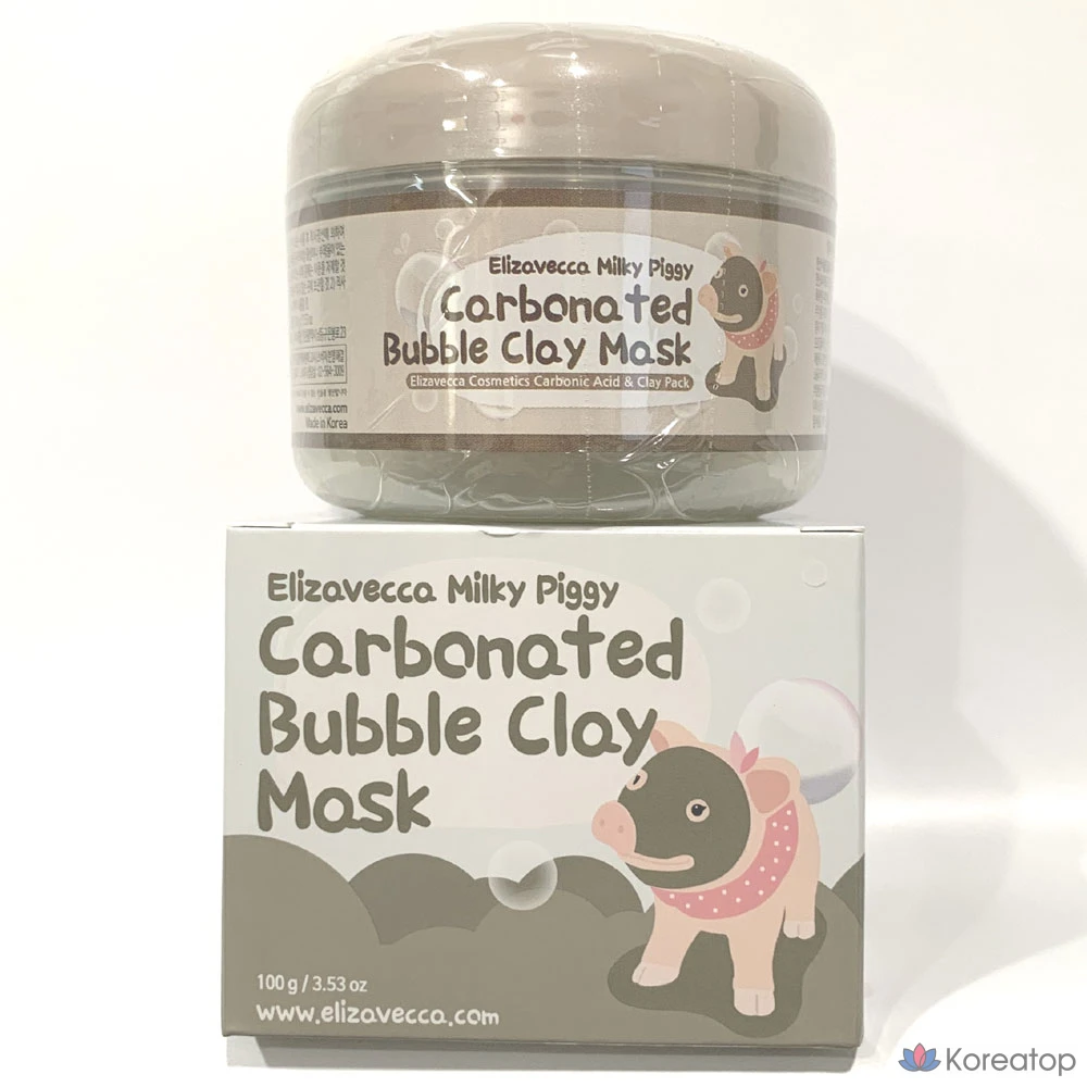 Глиняная маска для лица Elizavecca Milky Piggy с газированным настоем и пузырьками, 1 упаковка, 1 шт.