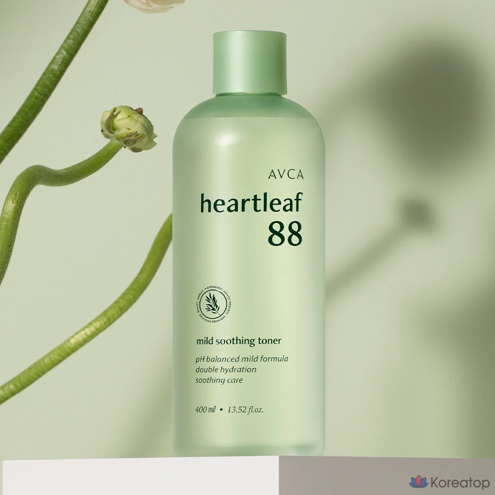 Успокаивающий тоник AVCA Eoseongcho 88 с низким уровнем раздражения, 400 мл, 1 шт.
