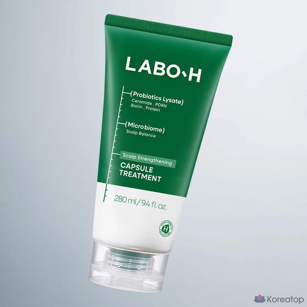 Капсульный уход для волос LABO-H Scalp Strengthening Clinic PDRN Protein Vitamin Silicone-Free Capsule Treatment, 280 мл, 1 шт., фото 2