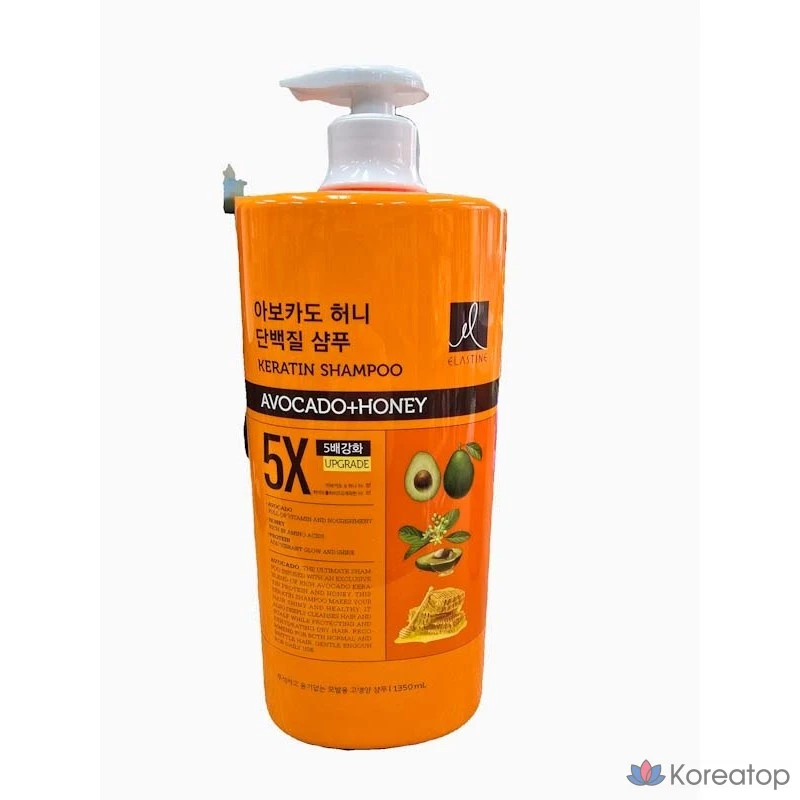 Протеиновый шампунь Elastine с авокадо и медом, 1350 мл, 1,35 л, 1 шт.