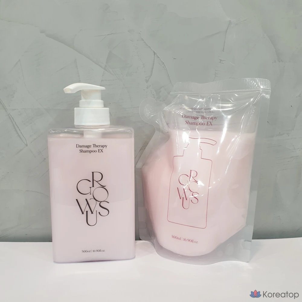 Шампунь Growus Damage Therapy Shampoo EX Special Set, 1 флакон, 1000 мл