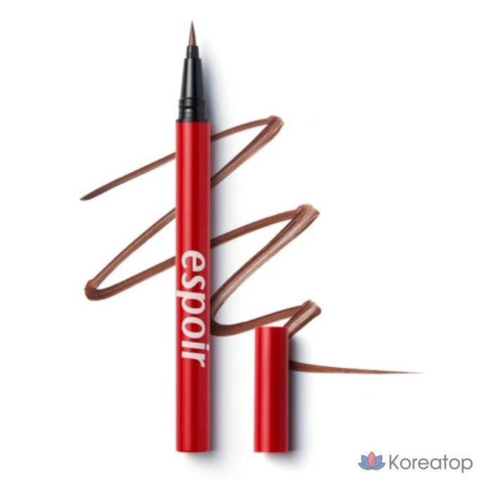 Подводка для глаз Espoir с кисточкой, предотвращающей размазывание, 1 г, цвет Moody Brown, 1 шт.