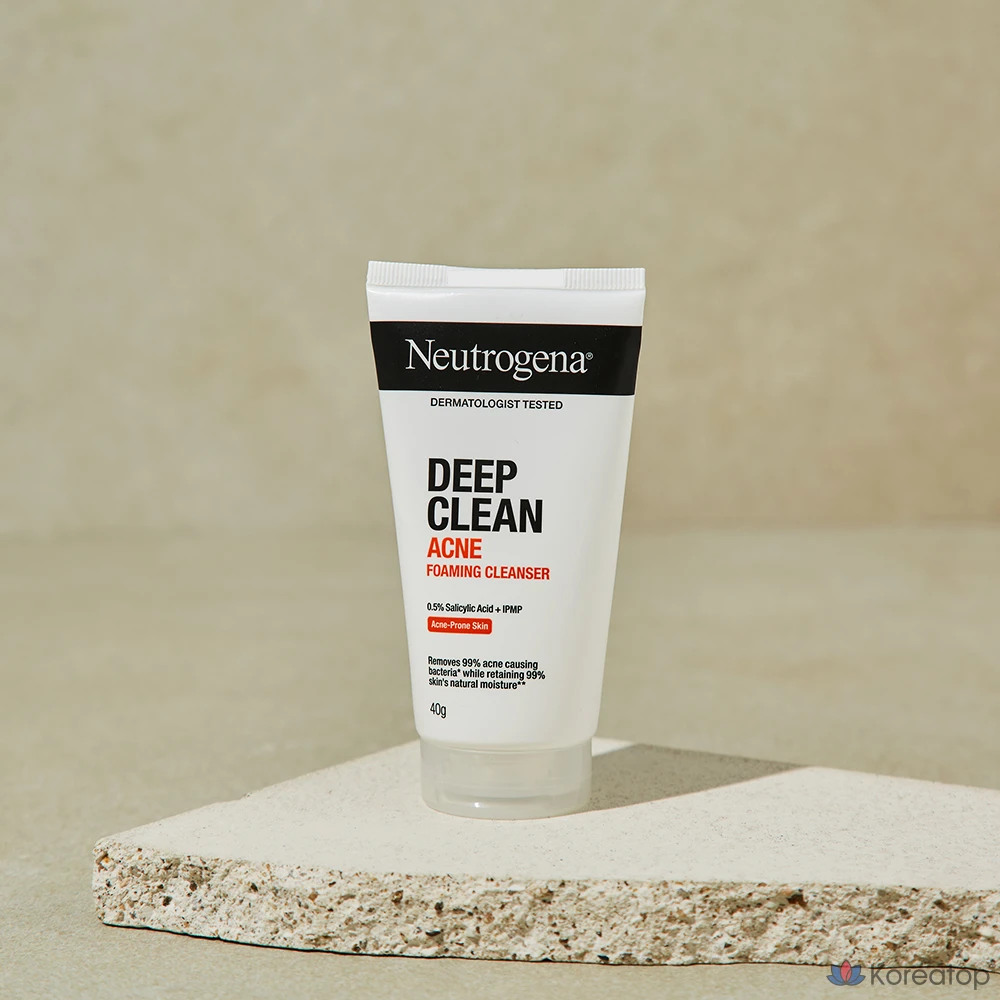 Пенка для умывания Neutrogena Deep Clean Acne Foaming Cleanser, 40 г, 1 шт.