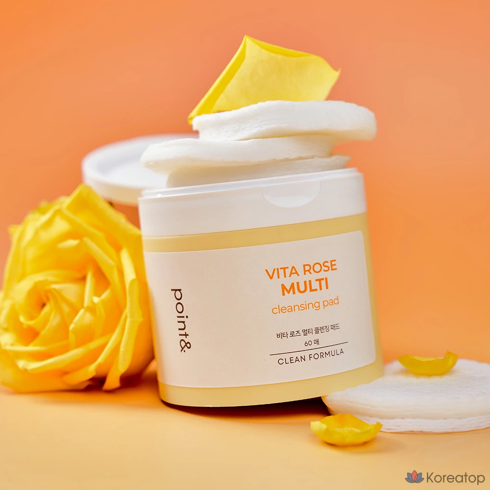 Очищающие подушечки Point&amp; Vita Rose Multi Cleansing Pad, 1 шт., 60 листов