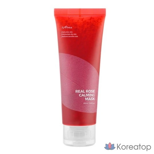 Успокаивающая маска для лица Isntree Real Rose, 100 мл, 1 упаковка, 5 штук