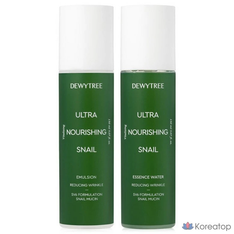 Набор для ухода Dewytree Snail Emulsion Toner Skin Lotion (Toner + Lotion), 1 шт.