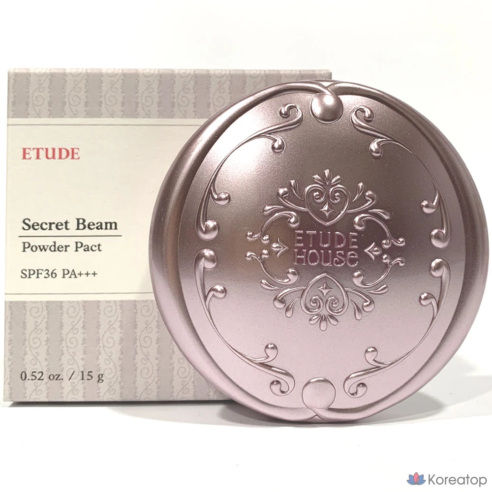 Пудра-компакт Etude House Secret Beam Powder Pact, оттенок Light Pearl Beige, 15 г, 1 шт.