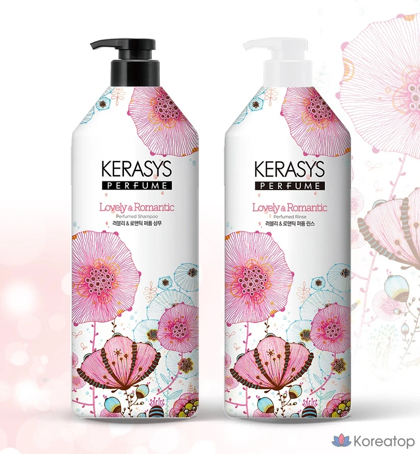 Шампунь KeraSys Lovely & Romantic Perfume Shampoo, 980 мл, 1 шт., фото 2