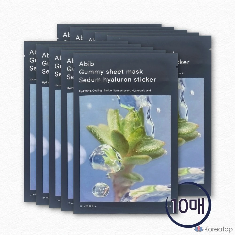 Тканевая маска для лица Abib Sheet Mask Moisture Booster Hyaluron Sticker, 10 шт.