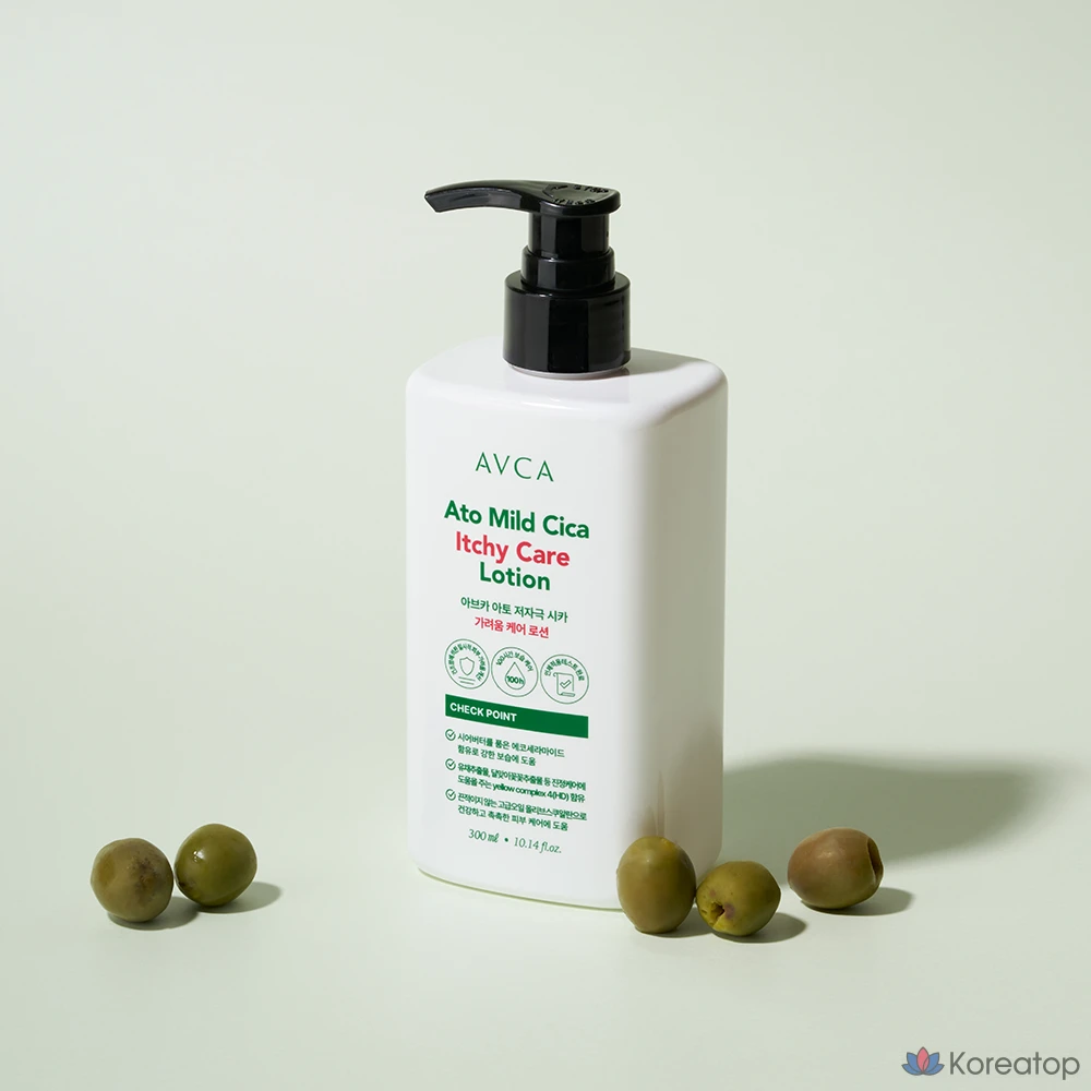 Лосьон для ухода за кожей AVCA Ato с низким уровнем раздражения и экстрактом центеллы азиатской, 300 мл, 1 шт.