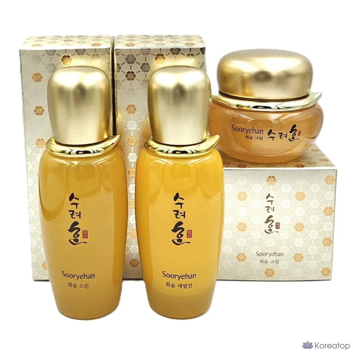 Набор Sooryehan Hwayun из 3 предметов: кожа + эмульсия + крем, 1 комплект.