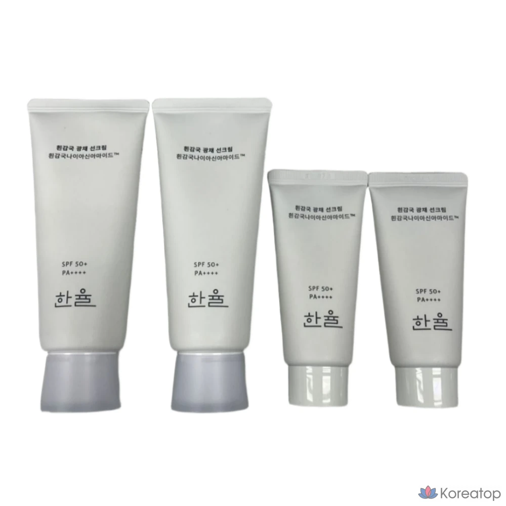 Солнцезащитный крем HANYUL White Chrysanthemum Whitening Sunscreen SPF 50+ PA+++ 70 мл + 70 мл + 35 мл + 35 мл (общий объем 210 мл), 1 шт.