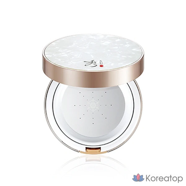 Кушон Sooryehan Bichaekjadan Metal Cushion Foundation, оттенок 23, 15 г + 15 г (рефилл), 1 шт.