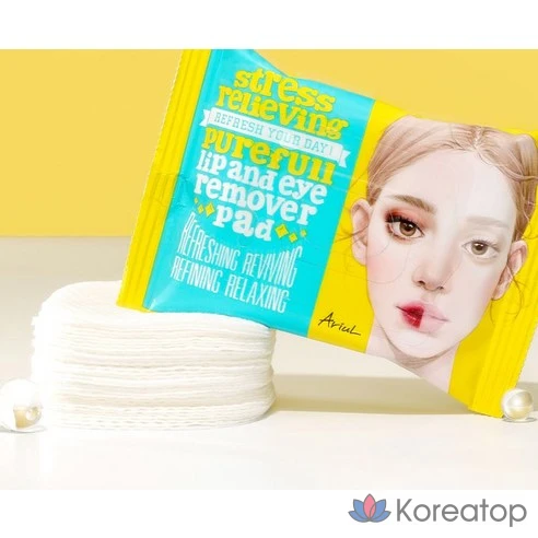 Салфетки для снятия макияжа Ariul Stress Relieving Purefull Lip and Eye, 30 шт
