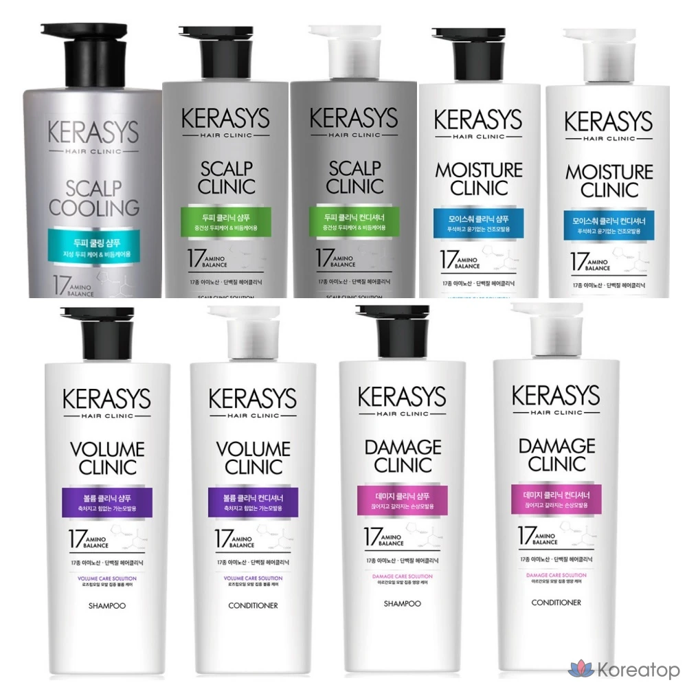 Шампунь и ополаскиватель Kerasis Clinic 750 мл. Для поврежденных/объемных/кожи головы. Ополаскиватель Moisture Clinic.