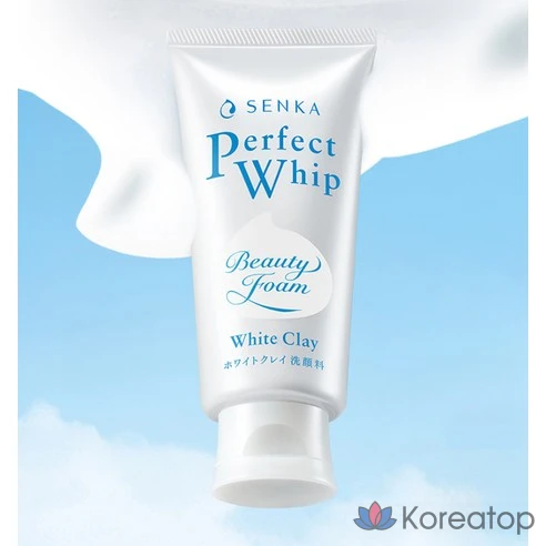 Очищающая пенка для умывания с белой глиной Senka Perfect Whip, 120 г, 2 шт