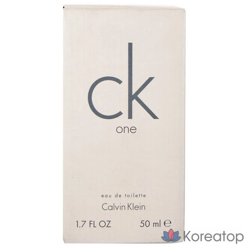 Туалетная вода Calvin Klein CK One 50 мл – унисекс аромат с нотами зеленого чая и бергамота