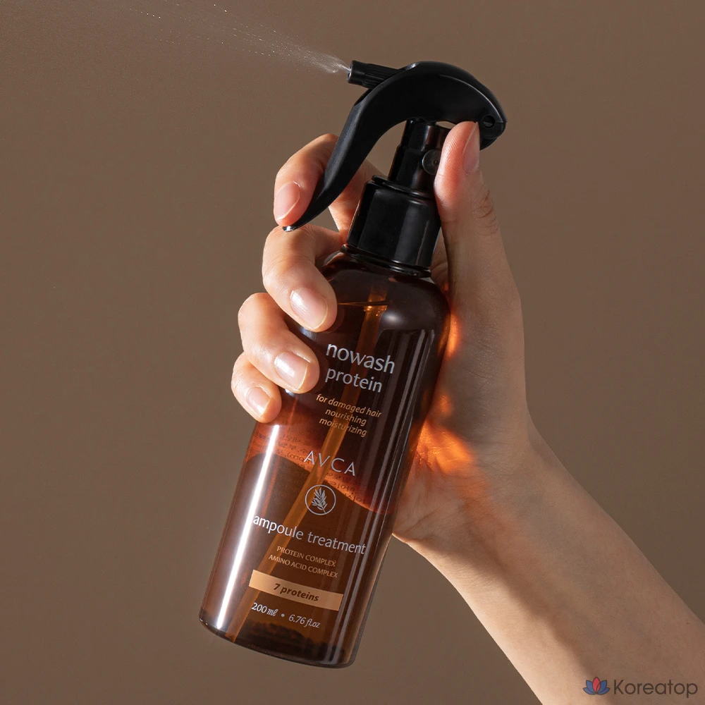 Ампула AVCA No-Wash Protein для ухода за волосами, 200 мл, 1 шт.